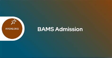 Bams Admission Form - Admission Forms 2023