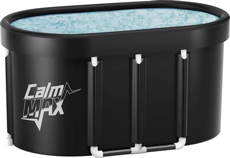 Calmmax Oval Ice Bath Tub For Athletes 384l Portable Cold Plunge Tub