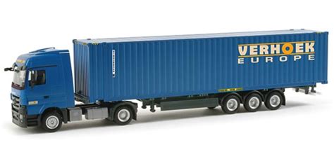 Herpa Mercedes Benz Actros Lh Container Sattelzug Lkw