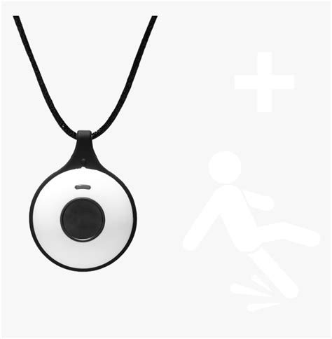 Fall Detection - Life Alert Necklace With Transparent Back, HD Png ...