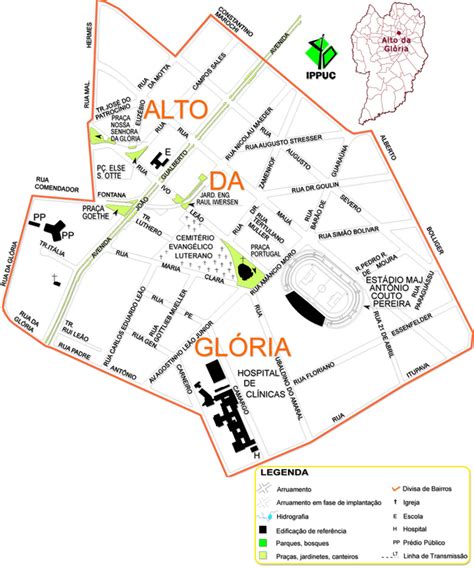 Alto Da Gl Ria Mapa Do Bairro Est Dio Couto Pereira