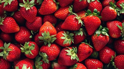 Fresh Strawberries Red Strawberries Strawberry Background Ripe