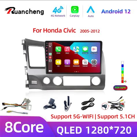 Android Carplay Car Stereo Radio For Honda Civic