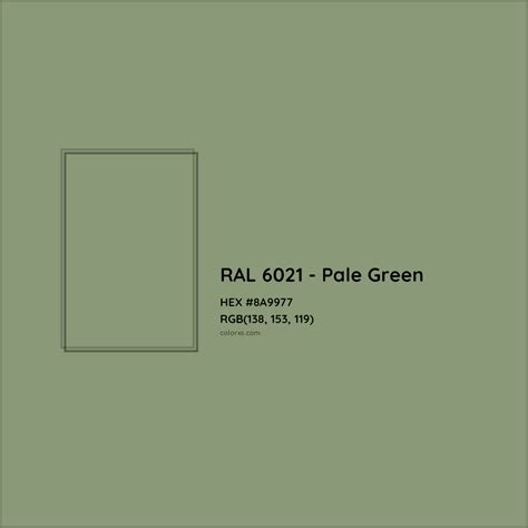 About RAL 6021 Pale Green Color Color Codes Similar Colors And