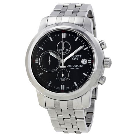 Tissot T Sport Prc Automatic Chronograph Black Dial Stainless Steel