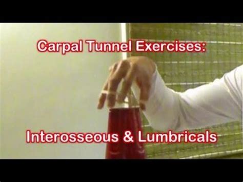 Carpal Tunnel Exercises: Interosseous & Lumbricals of the Hand Exercise - YouTube | Carpal ...