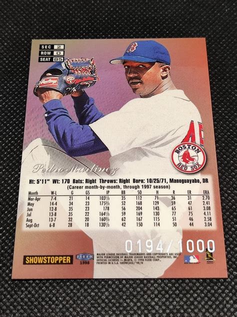 Yahoo オークション 1998 FLEER FLAIR SHOWCASE ROW0 0194 1000 PEDR