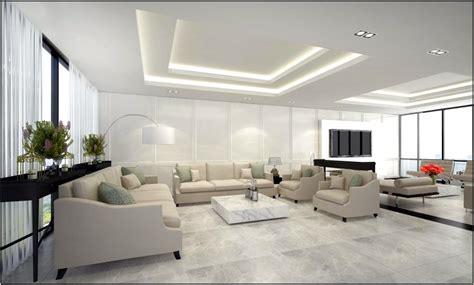 Living Room Gypsum Board Design - Living Room : Home Decorating Ideas # ...