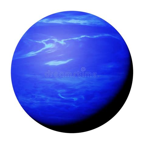 Planet Neptune Part Of The Solar System Isolated On White Background