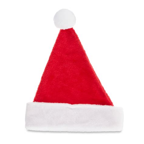 Classic Red And White Plush Santa Hat Large By Holiday Time