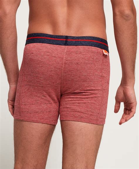 Mens Sport Boxers Double Pack In Navy Optic Feederred Injection