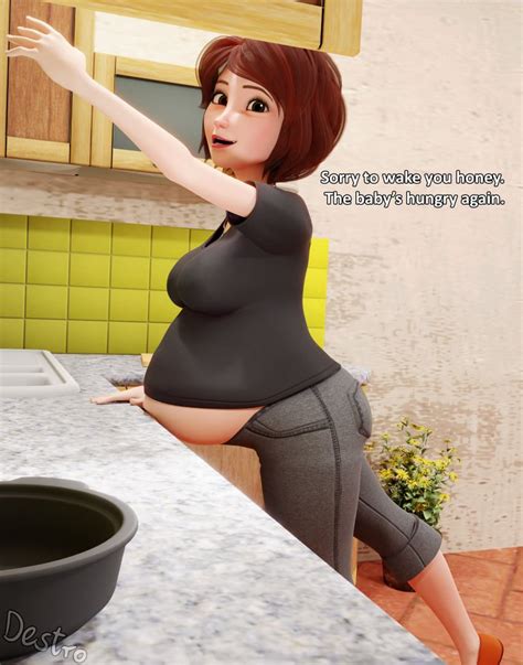 Rule 34 1girls 3d Alternate Breast Size Belly Big Belly Big Breasts