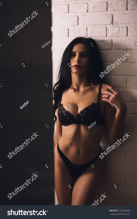 Sexy Beautiful Woman Lingerie Posing Home Stock Photo 772049020 Shutterstock