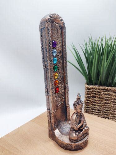 Incense Burner Standing Buddha Chakra Stone Zia Zensations