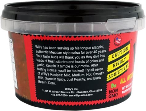 Willy S Hot Salsa 16 Oz 16 Oz King Soopers