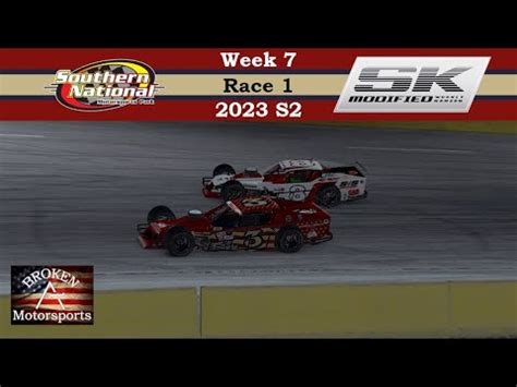 Sk Modified Weekly Series Open Southern National Motorsports Park