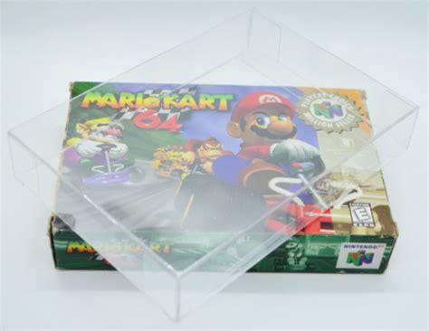 10 Plastic Clear Game Protectors Cases Sleeves Display Box For Nintendo