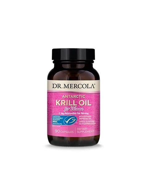 Olej z kryla dla kobiet KRILL OIL FOR WOMEN DR MERCOLA 90 kapsułek