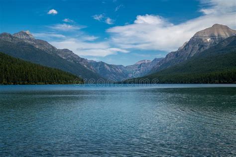 Bowman Lake in Glacier National Park Montana Stock Photo - Image of scenic, leisure: 193415612