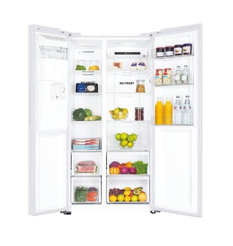 Haier Side-by-Side weiß HSR3918FIPW, 177,5 cm hoch, 90,8 cm breit ...