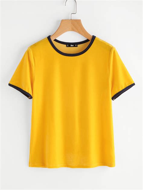 Velvet Ringer Tee Ringer Tee Velvet T Shirt Tees