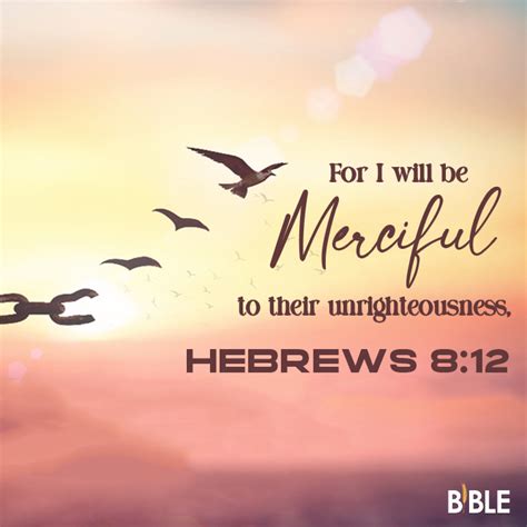 Hebrews 8 12 Bible Verse Of The Day Biblemeal