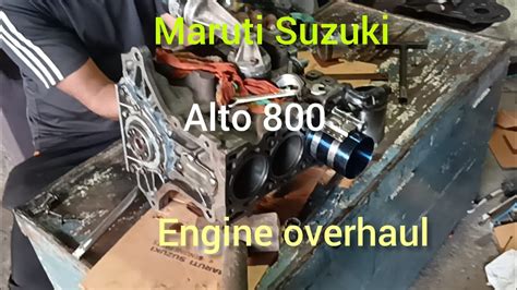 Alto 800 Engine Rebuild Installing Crankshaft Maruti Alto 800 Engine