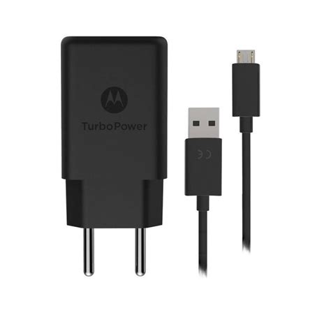 Carregador Cabo Micro USB Motorola Preto KaBuM