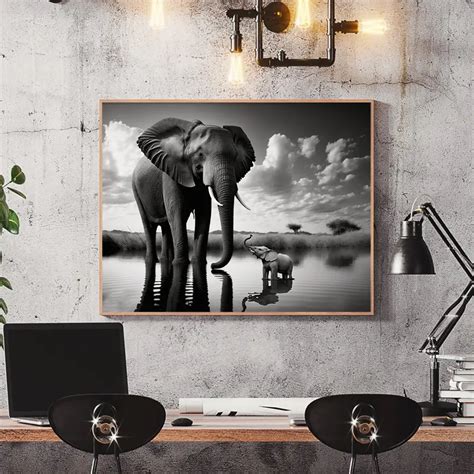 Tableau Animaux Noir Et Blanc Comme Des Tableaux