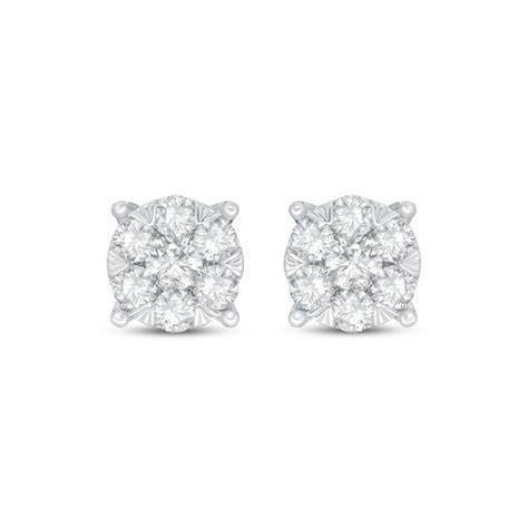 Diamond Fashion Stud Earrings 1 1/2 ct tw 10K White Gold | Kay