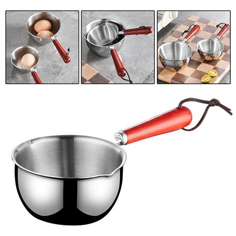 HOT SALE Stainless Steel Hot Oil Pan Hot Sauce Small Pot Cooking Butter Melting Pot Shopee