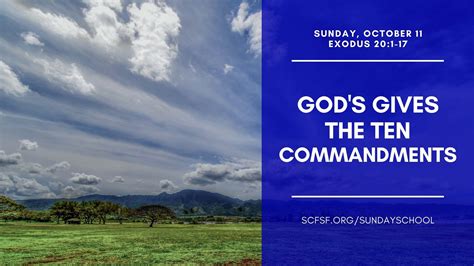 God Gives the Ten Commandments | SCFSF.org