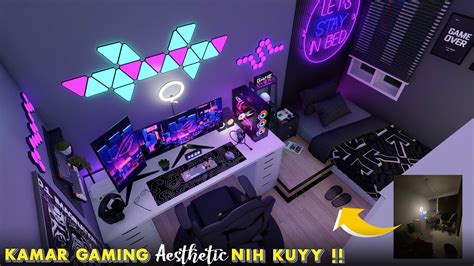 Kamar Gaming Aestheticmakeover Kamar Jadi Gaming Room Aesthetic Dengan