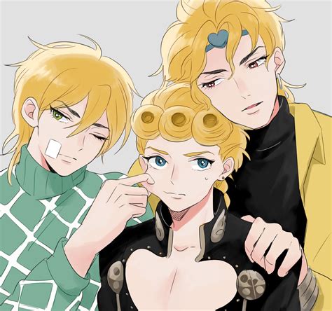 Dio Brando Giorno Giovanna And Diego Brando Jojo No Kimyou Na Bouken And 3 More Drawn By