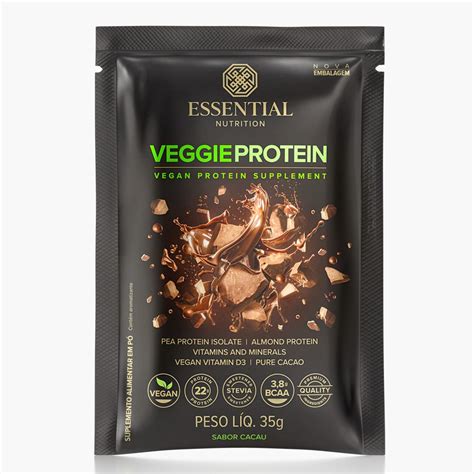 Veggie Protein Cacao Sachê 35g Essential Nutrition UniNatural