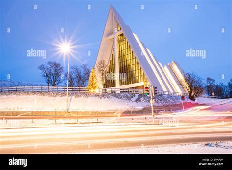 Arctic Cathedral Tromso Stock Photo - Alamy