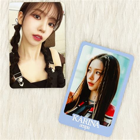 Aespa Come To My Illusion Official Md Trading Photocard Set Karina