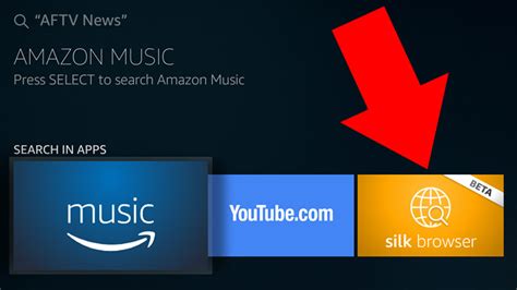 Amazon briefly leaks Silk Browser for the Fire TV | AFTVnews
