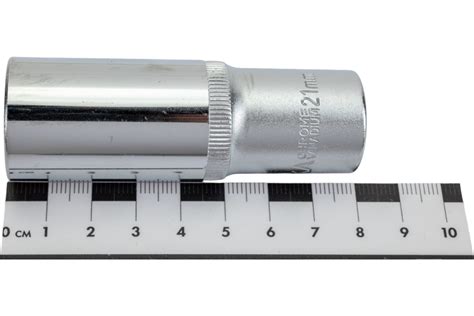 Головка торцевая 12-гранная глубокая (21 мм; 80 мм; 1/2") ЭВРИКА ER ...