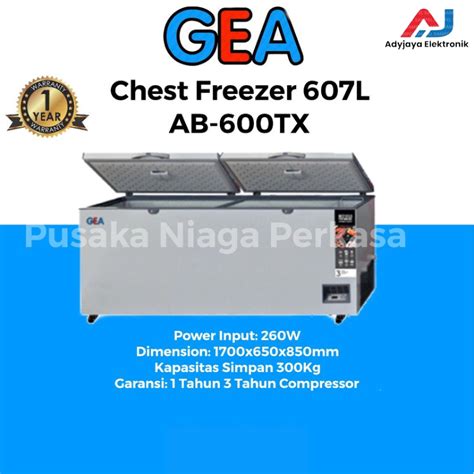 Jual Chest Freezer GEA AB 600TX 607 Liter Shopee Indonesia