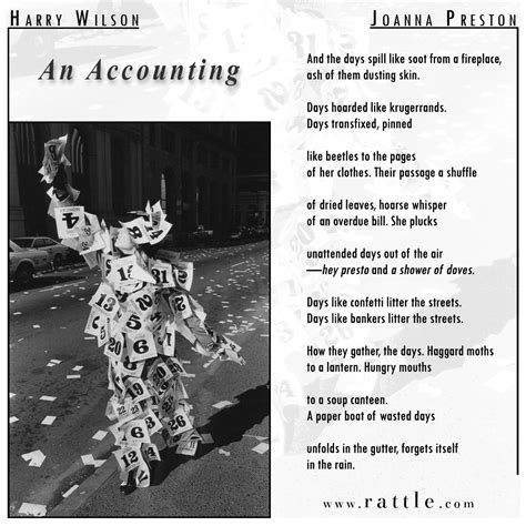 An Accounting” By Joanna Preston Rattle Poetry