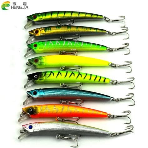 Hengjia Minnow Fishing Lures Hard Plastic Wobble Pike Bass Trout