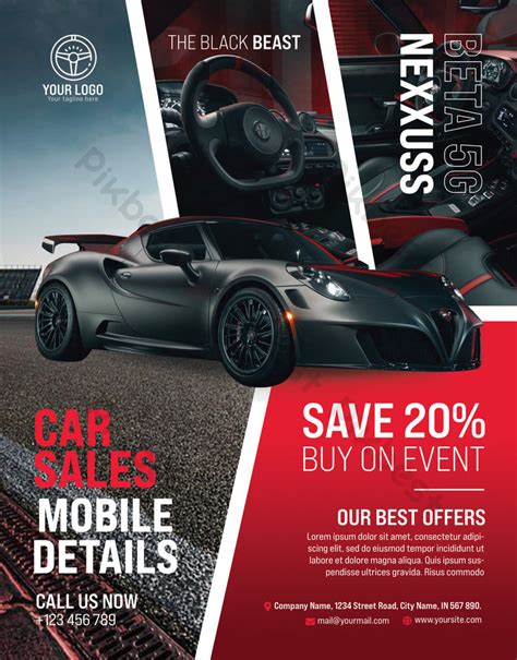 Car Sales Flyer Template Psd Psd Free Download Pikbest