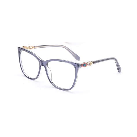 Gd 2024 Latest Retro Women Shinny Color Acetate Eyeglasses Optical Frames Glasses Woman