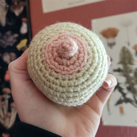 Crochet Boob Ball Boob Stress Balls Crochet Breast Etsy