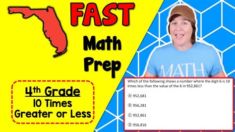 4th Grade Florida Fast Math Test Prep Freebie Ma 4 Nso 1 1 Youtube