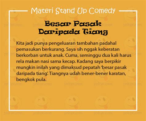 Materi Stand Up Comedy Sammy Notaslimboy YEDEPE