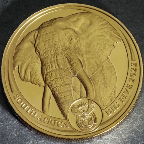 Goldmünze 1oz Elefant 2022 Big Five II South Africa Big Five Series