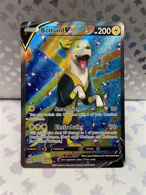 Pokémon TCG Boltund V Fusion Strike 249 264 Holo Ultra Rare Full Art NM