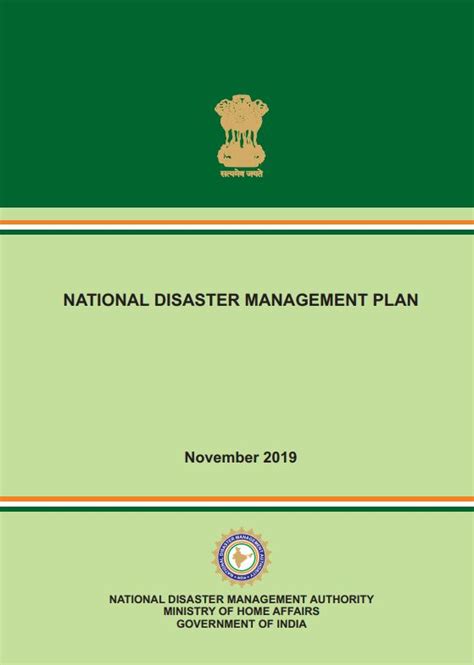 India National Disaster Management Plan Unw Wrd Knowledge Hub